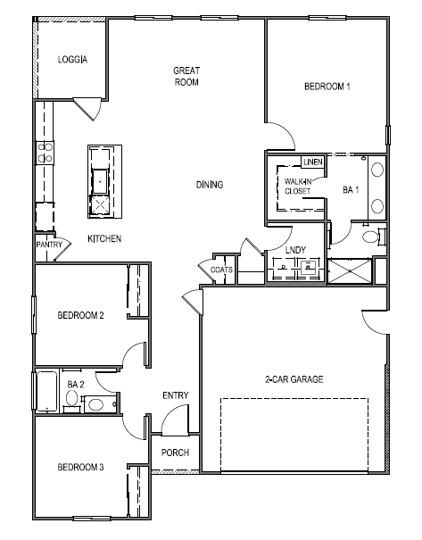 Standard Topaz floorplan