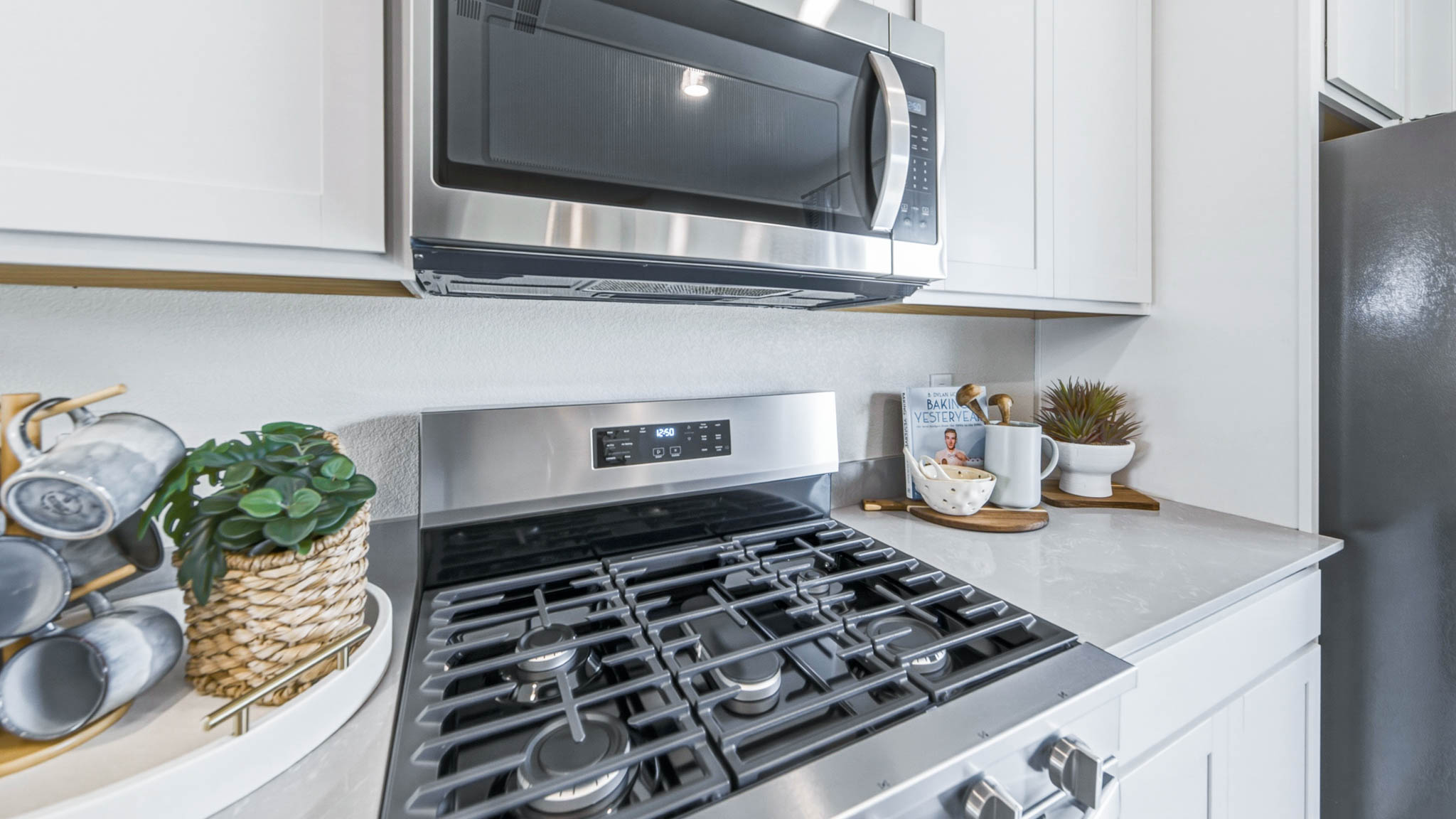 Stainless steel oven and microwave
