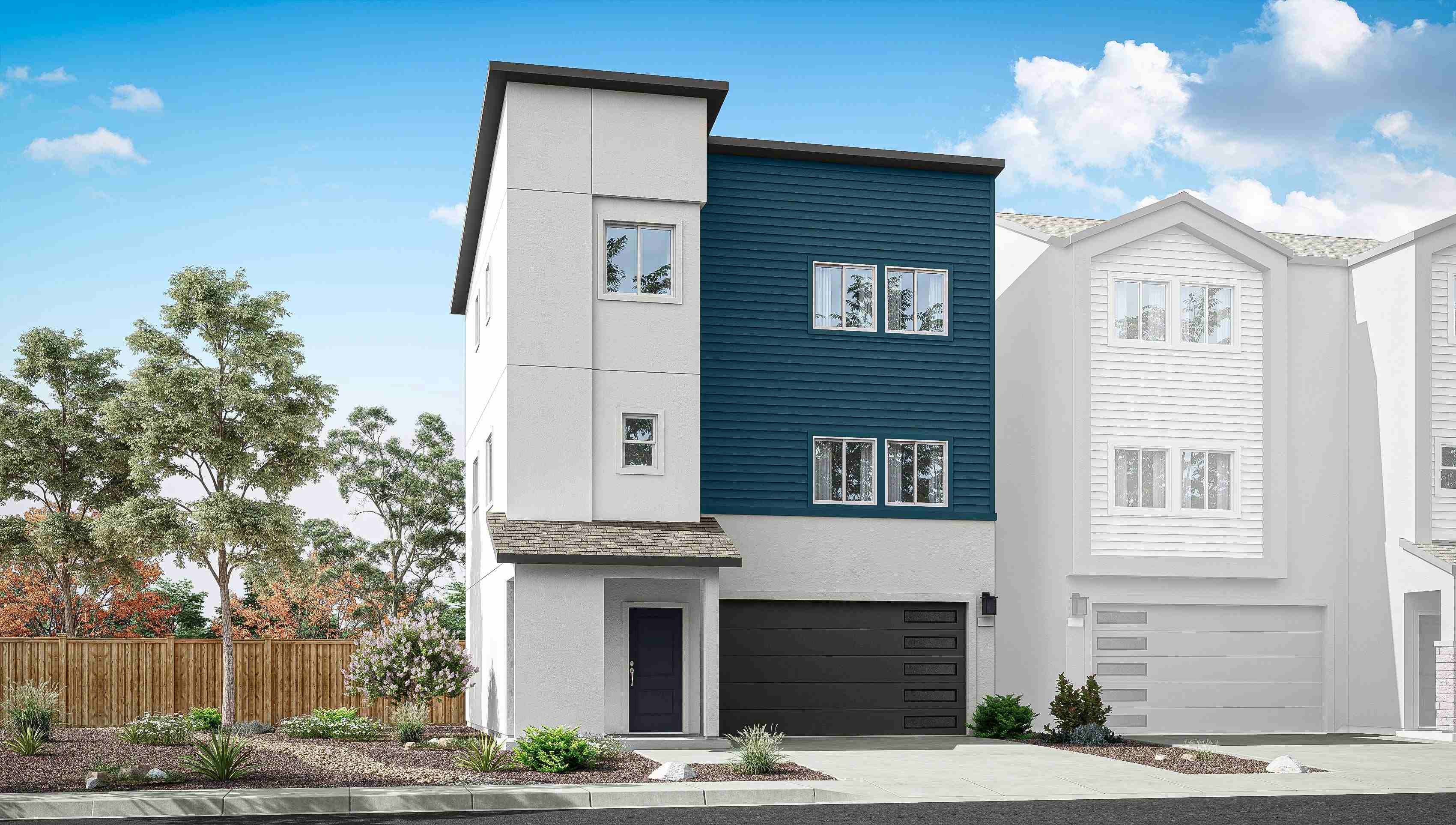 Front view of elevation C 1889 plan