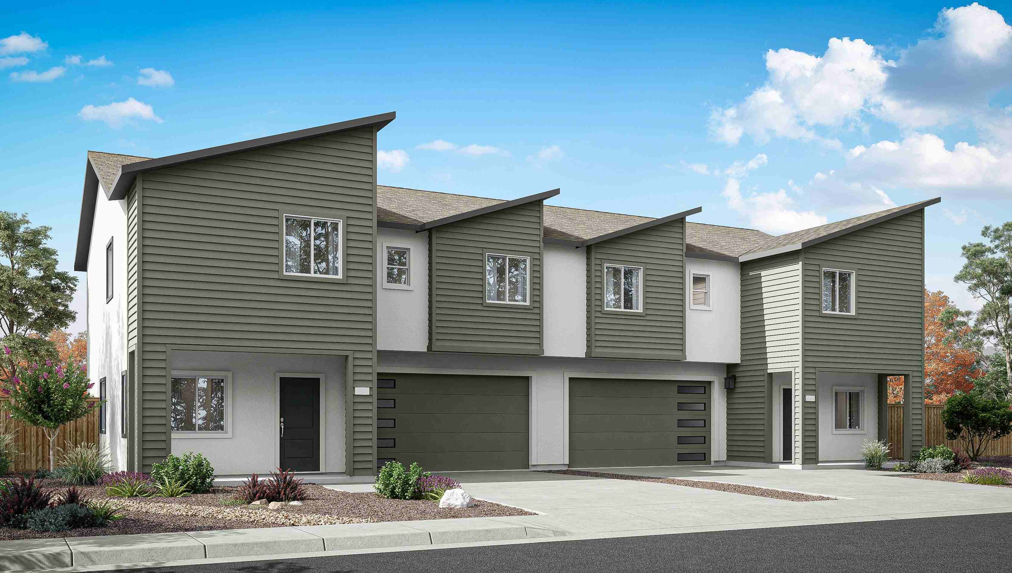 Front view of elevation B 1899 plan