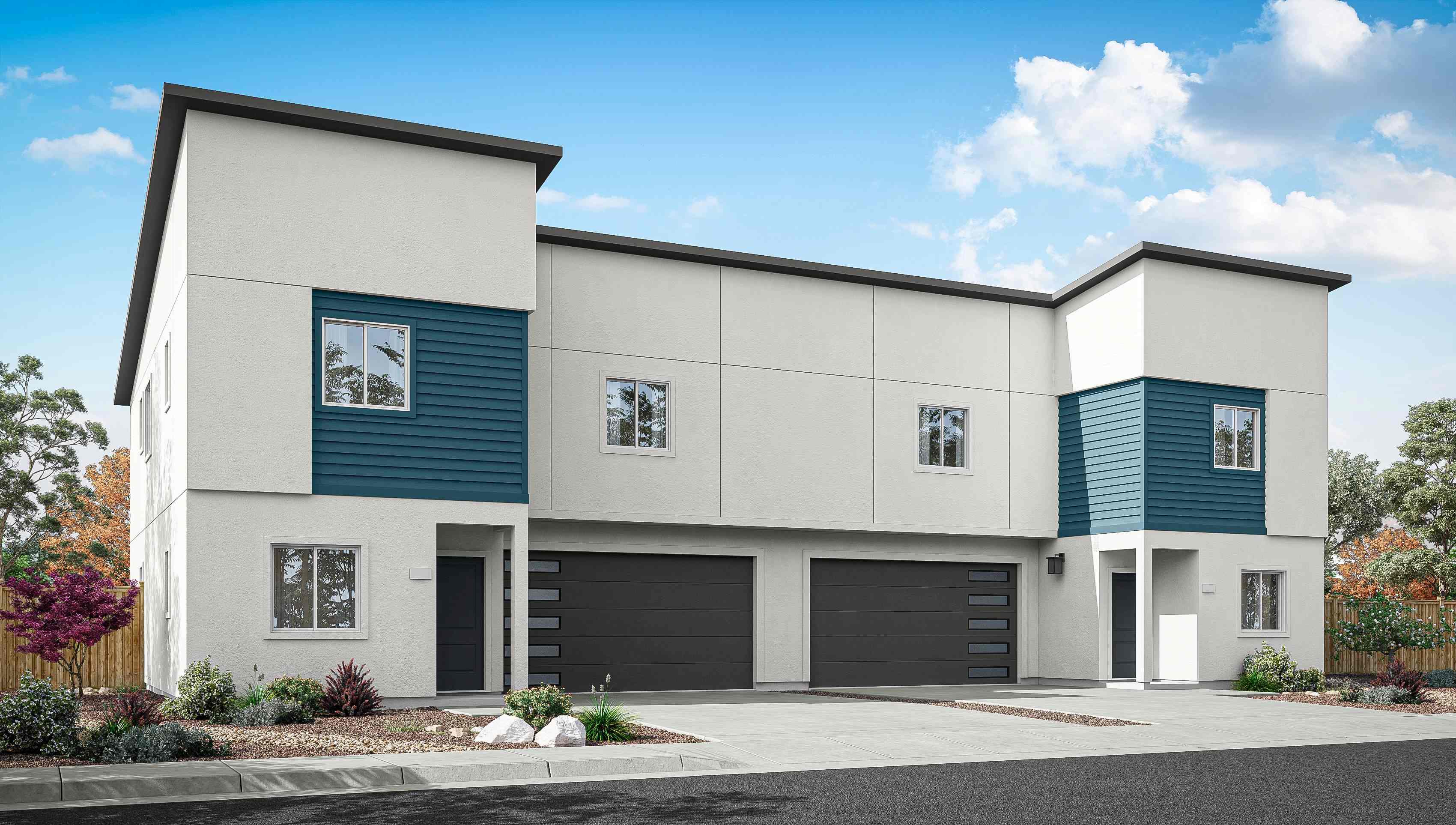 Front view of elevation C 1973 plan