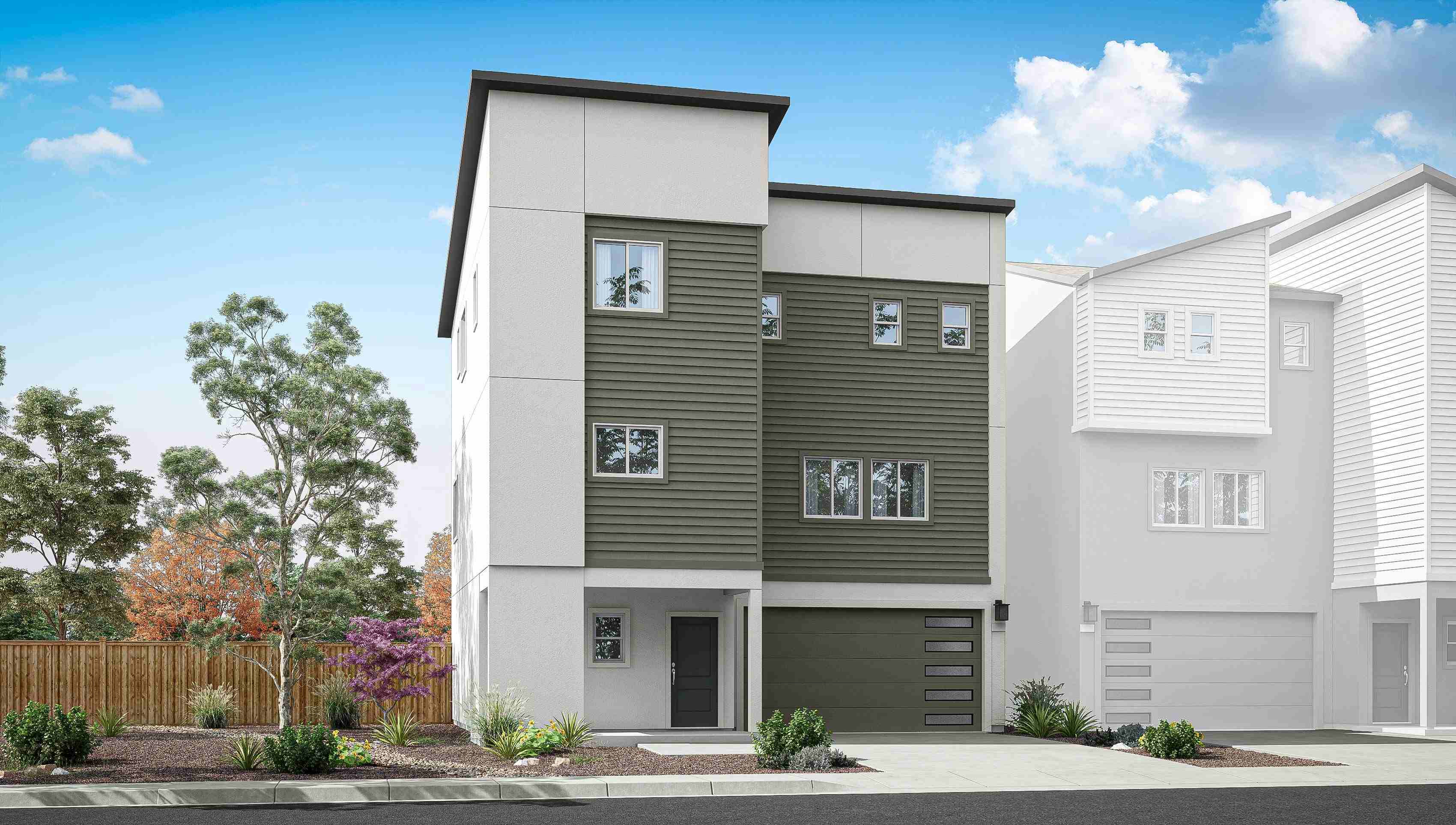 Front view of elevation C 2253 plan