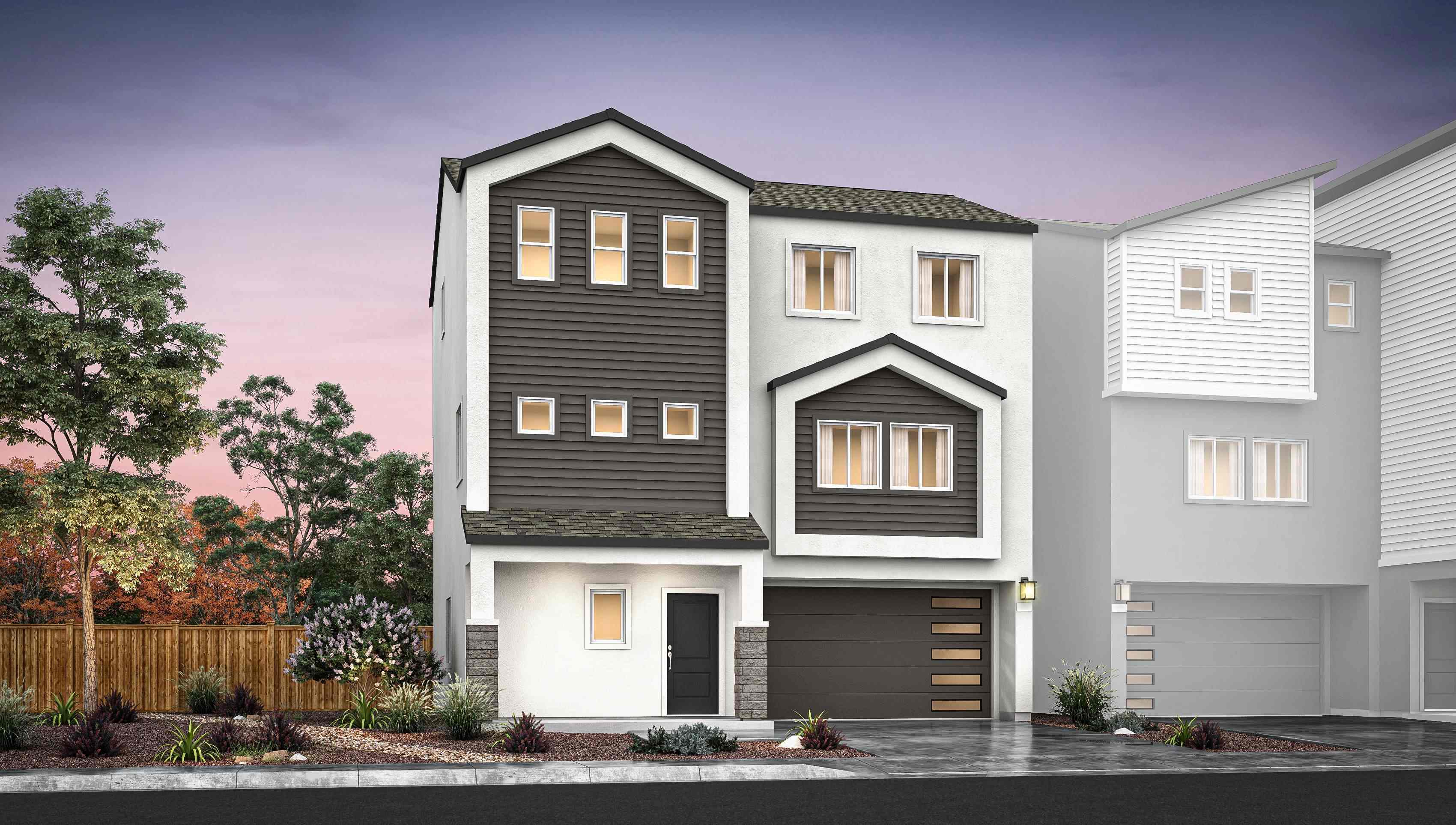 Front view of elevation A 2501 plan