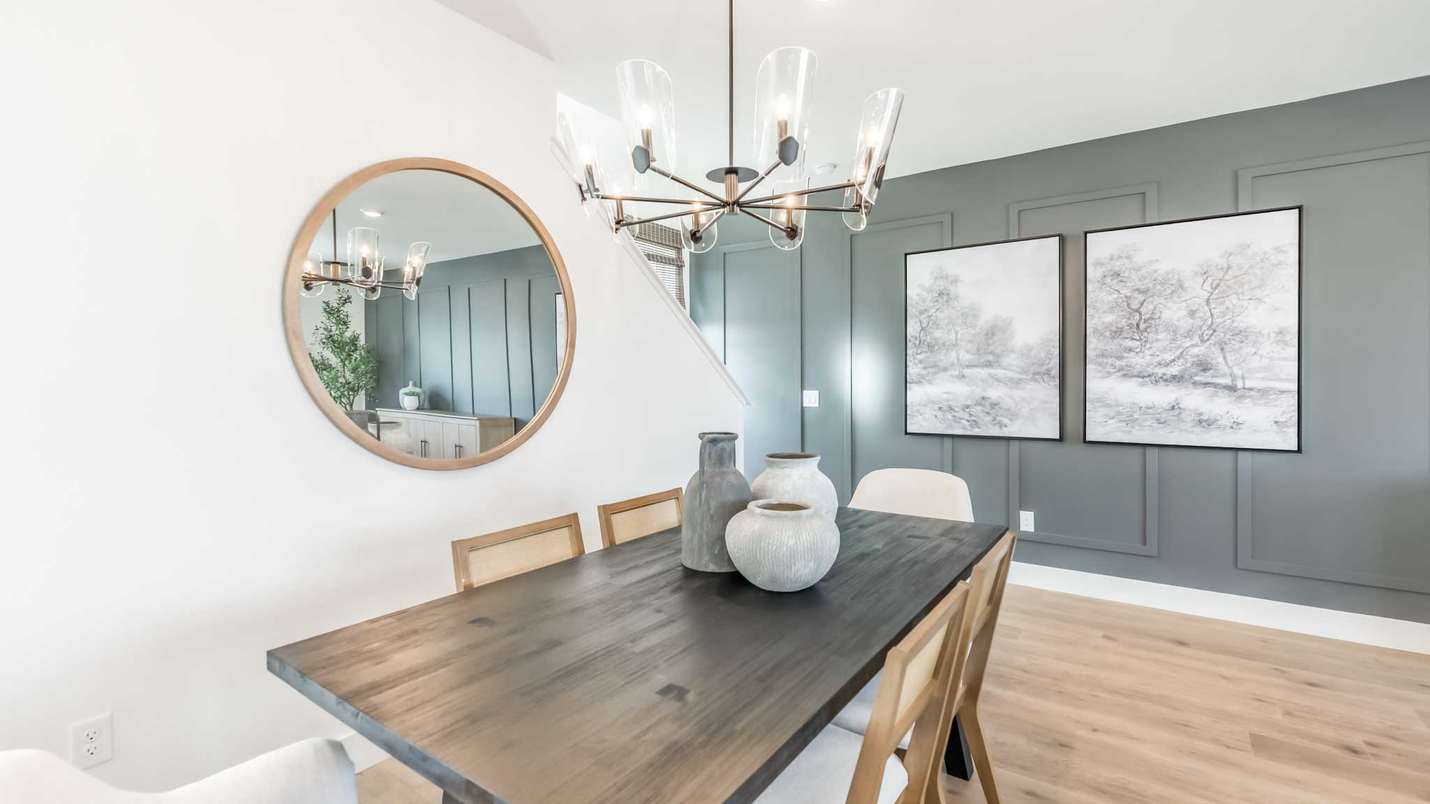 Spacious dining area