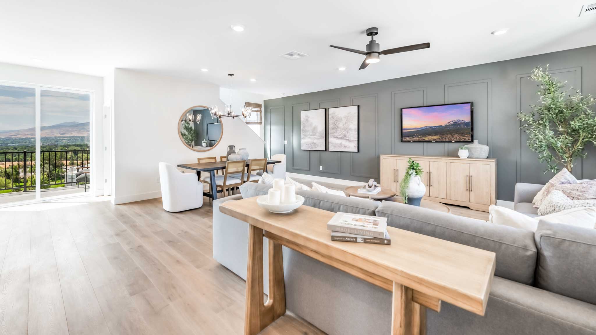Bright open concept great room