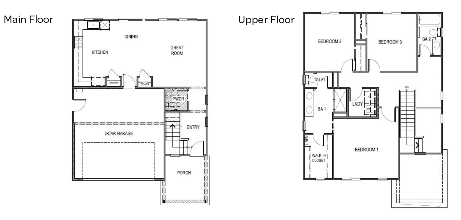 Reverse Keystone 2 story floorplan