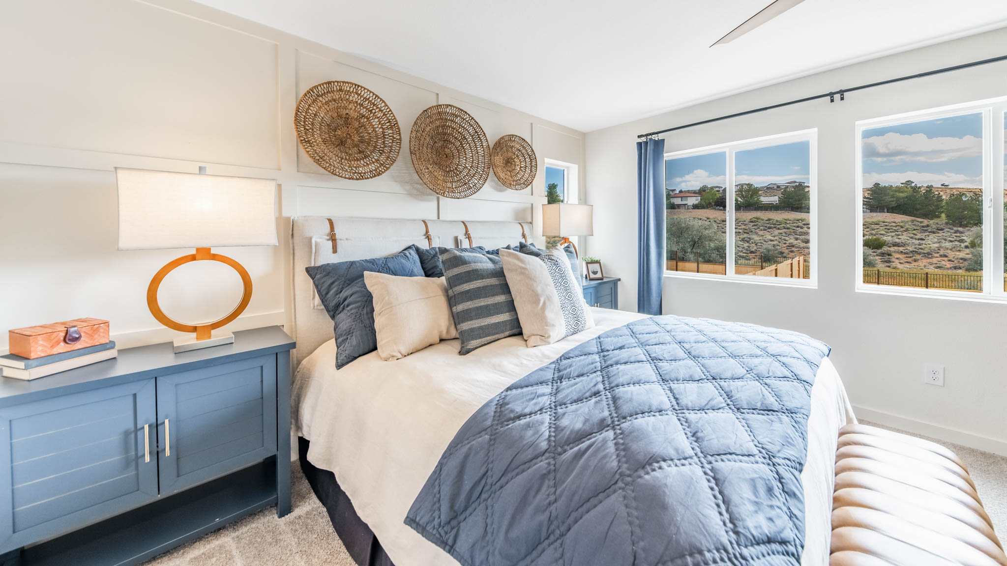 Primary bedroom with enough room for a king sized bed