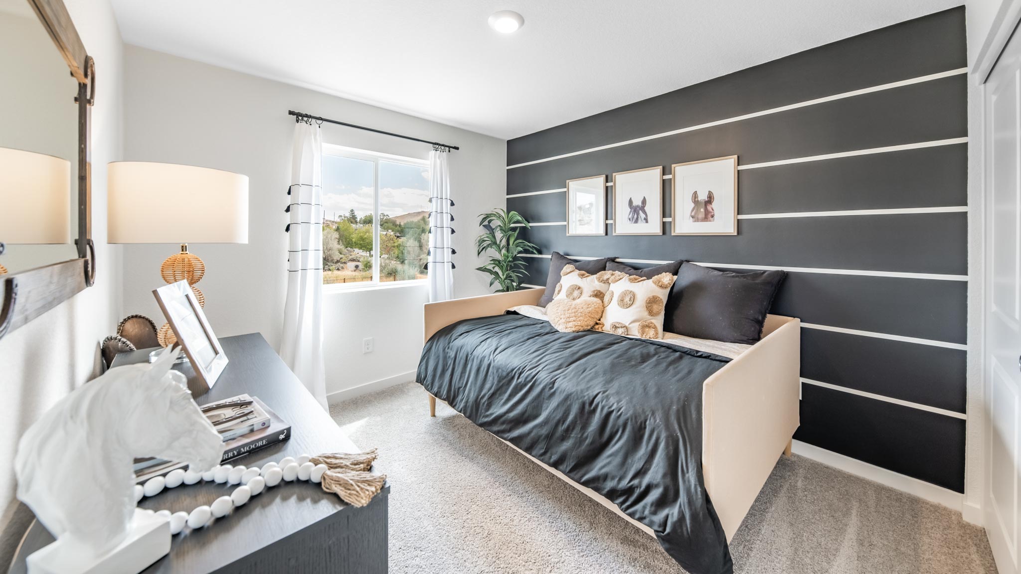 Secondary bedroom decorated for a child