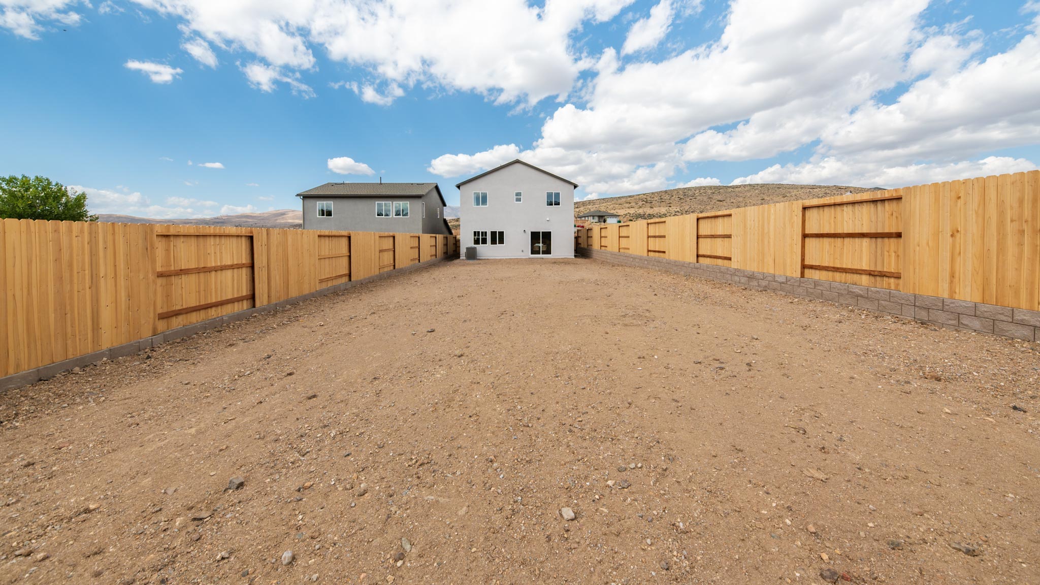 Extra large backyard