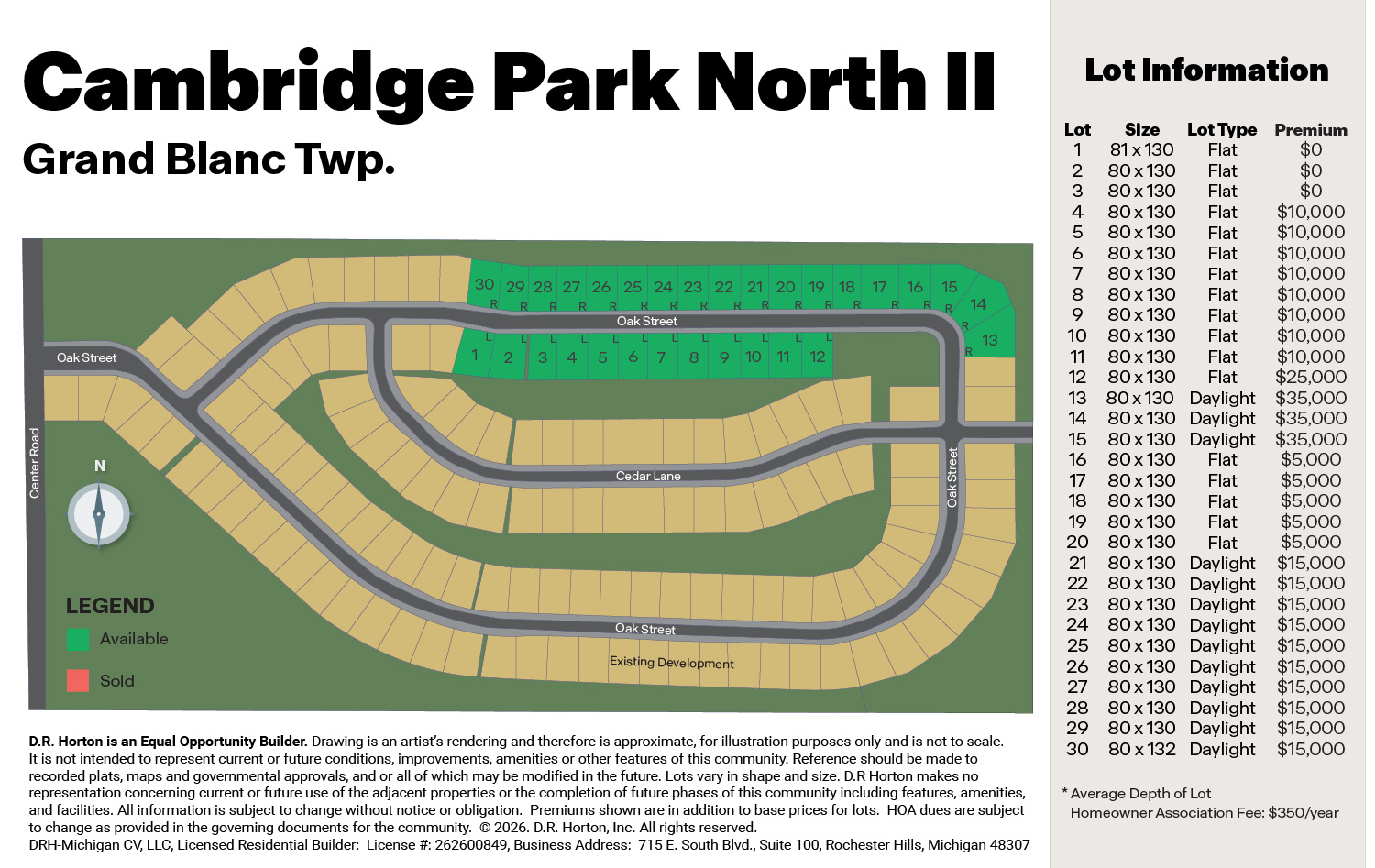 Static Lot Map