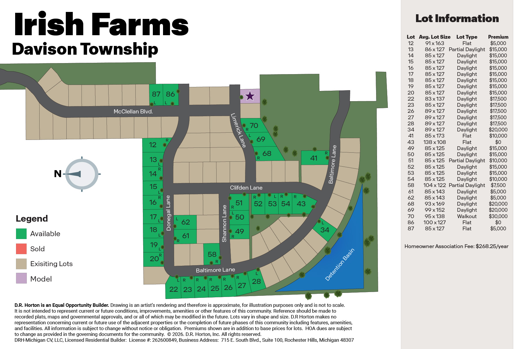 Static Lot Map