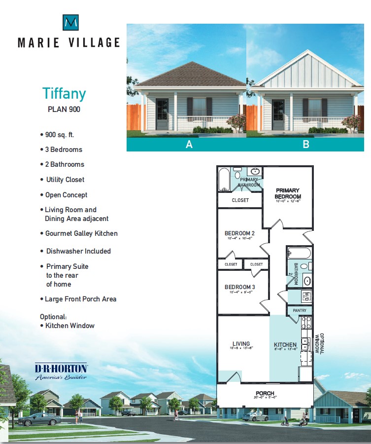 Floor Plan in Marie Village Conroe, TX D.R. Horton