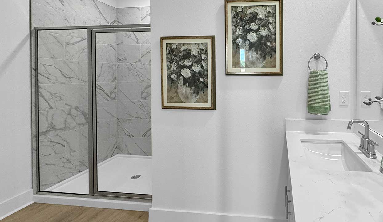 bathroom 1 with a shower