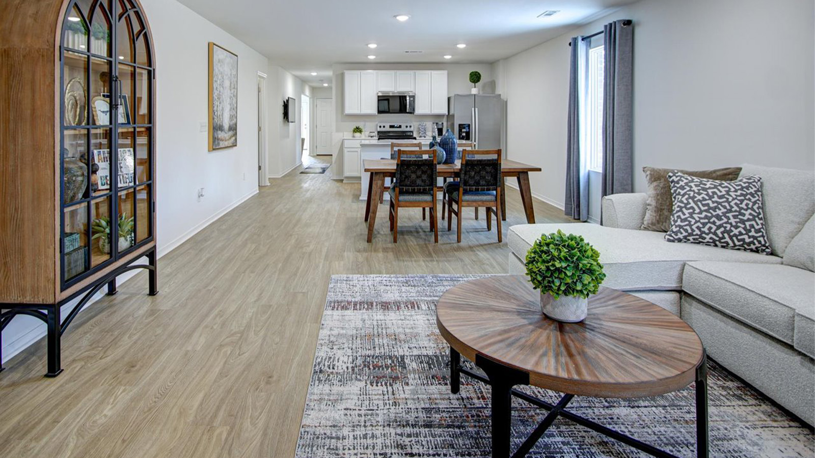 Living room dining area