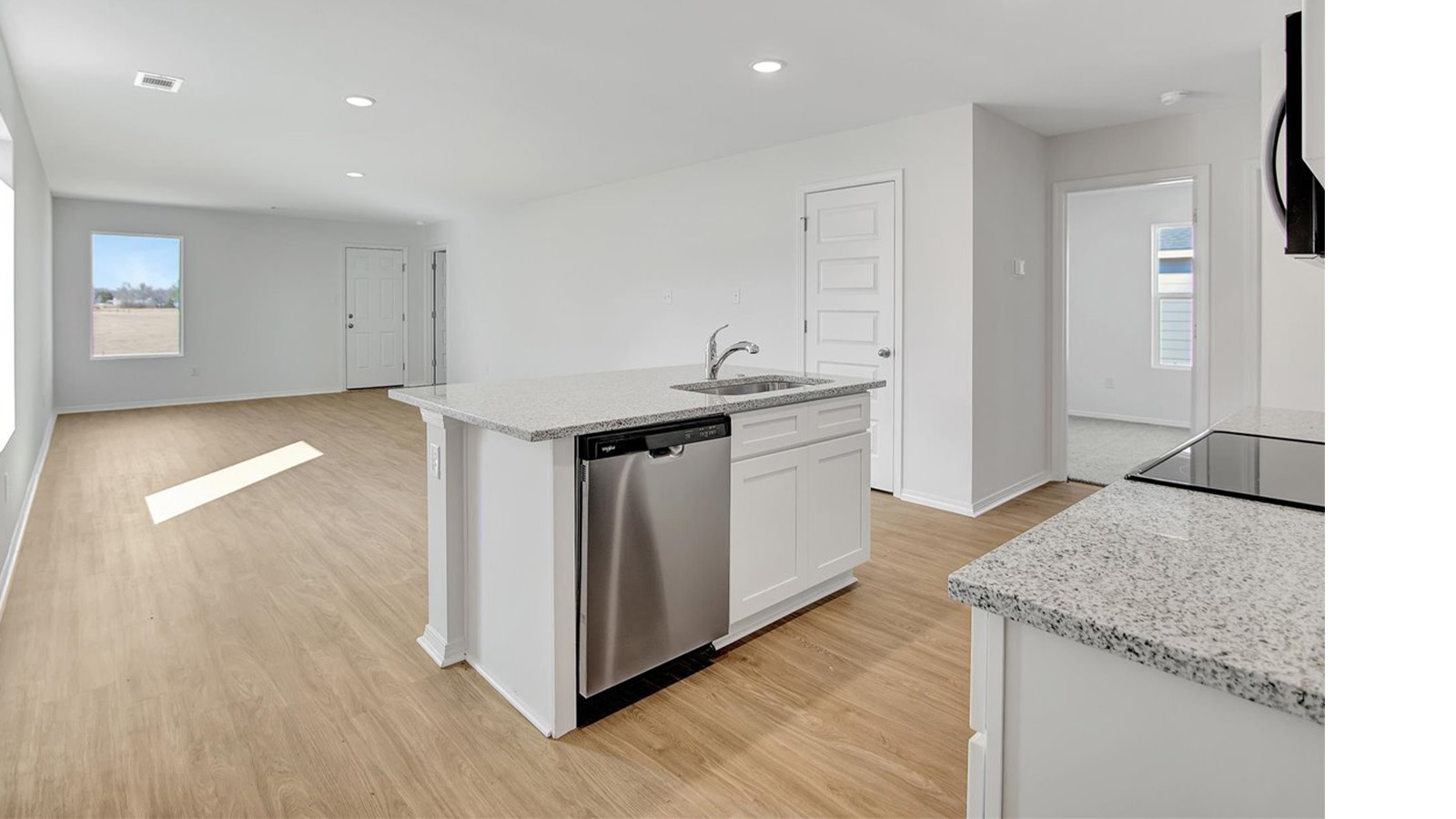 Kitchen bar living room