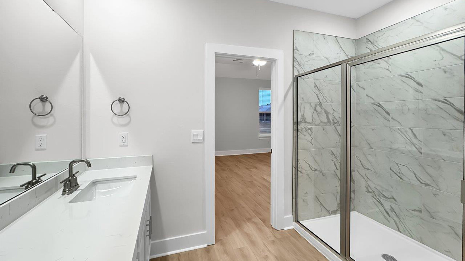 Bathroom Shower Glass Vanity