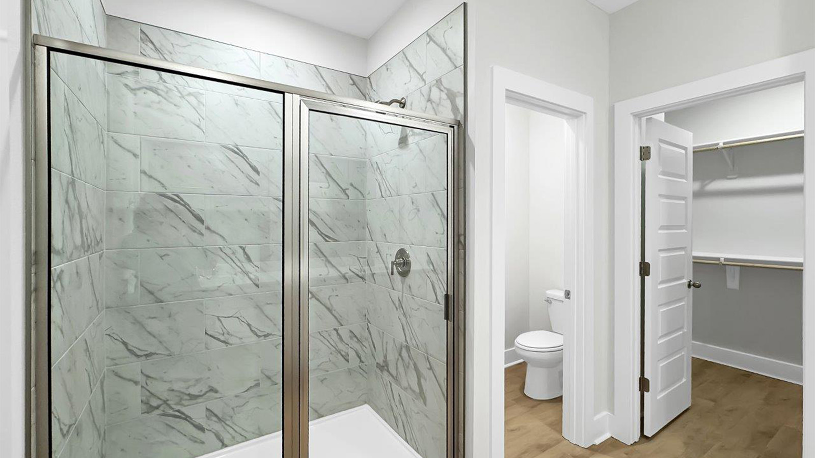 Primary Bathroom Shower Glass Water Closet