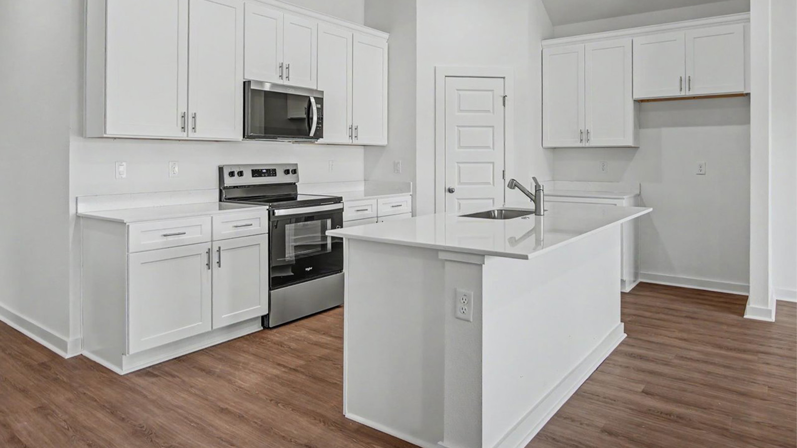 Kitchen bar side view