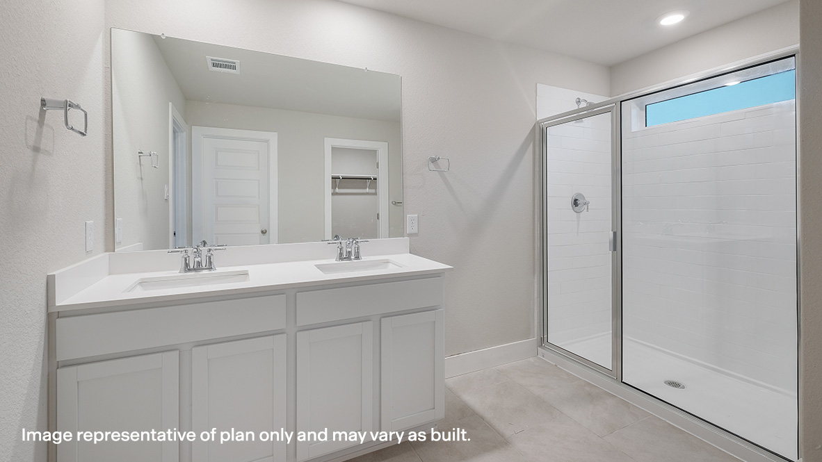 Primary Bath Counter Shower