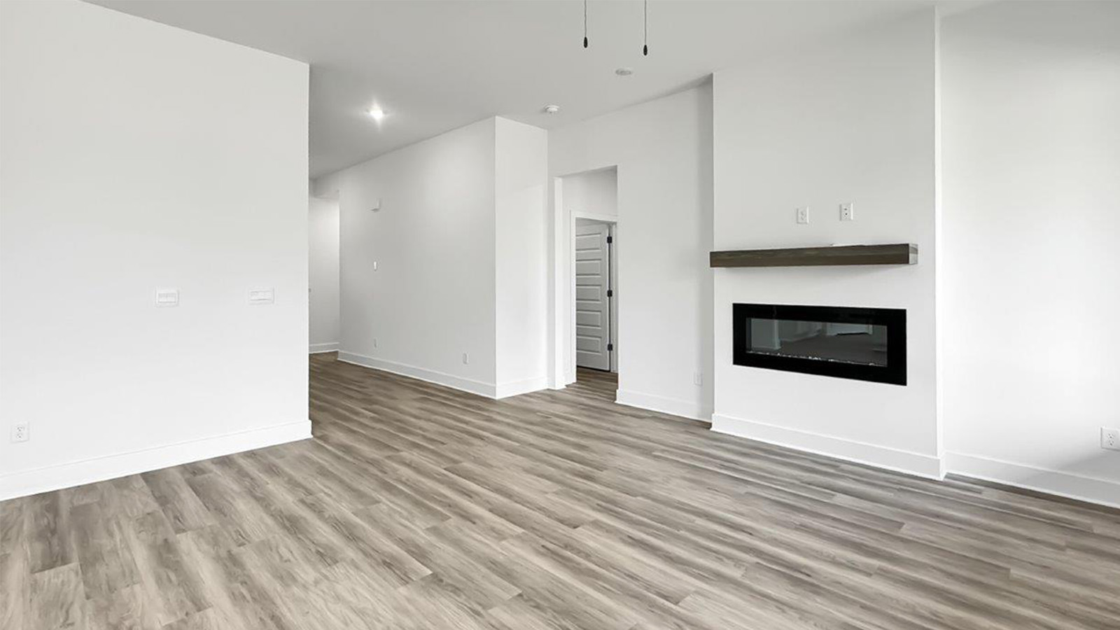 Living Hallway Fireplace