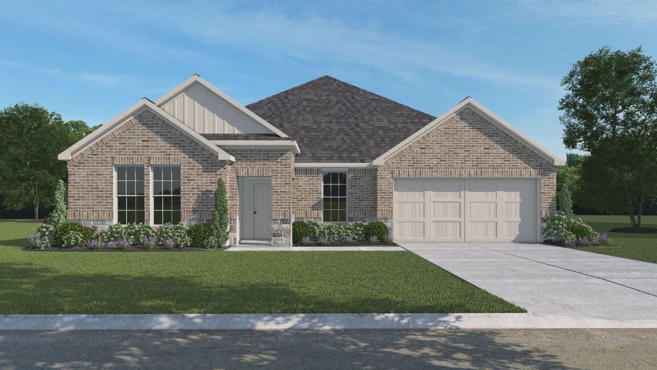 Front B Rendering Brick Exterior