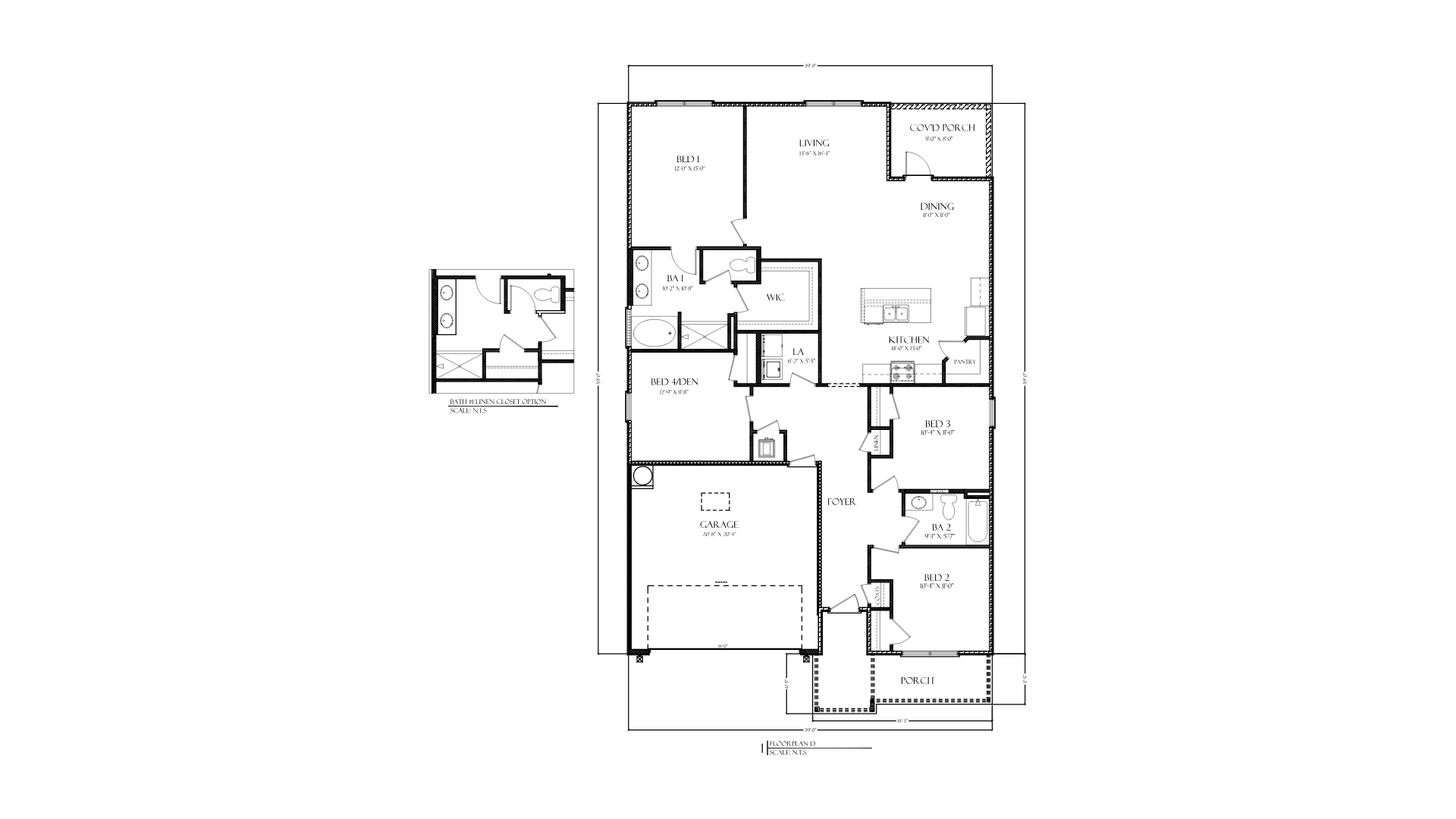 The Beau D Floorplan
