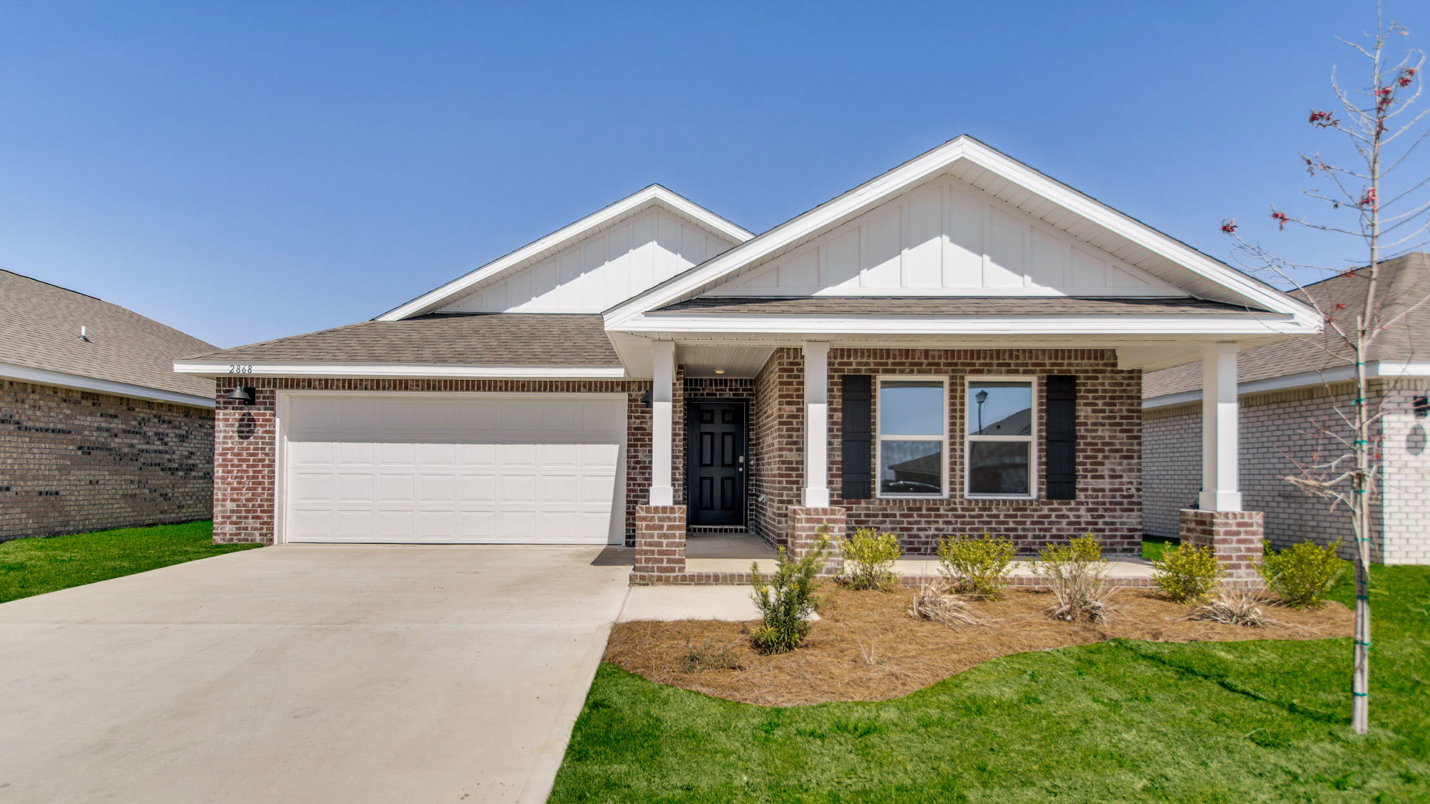 The Lakeside C4 with brick exterior