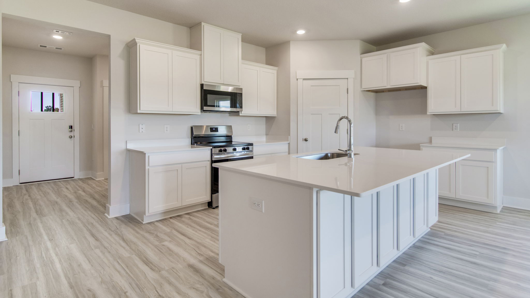 The Ozark with kitchen with quartz countertops