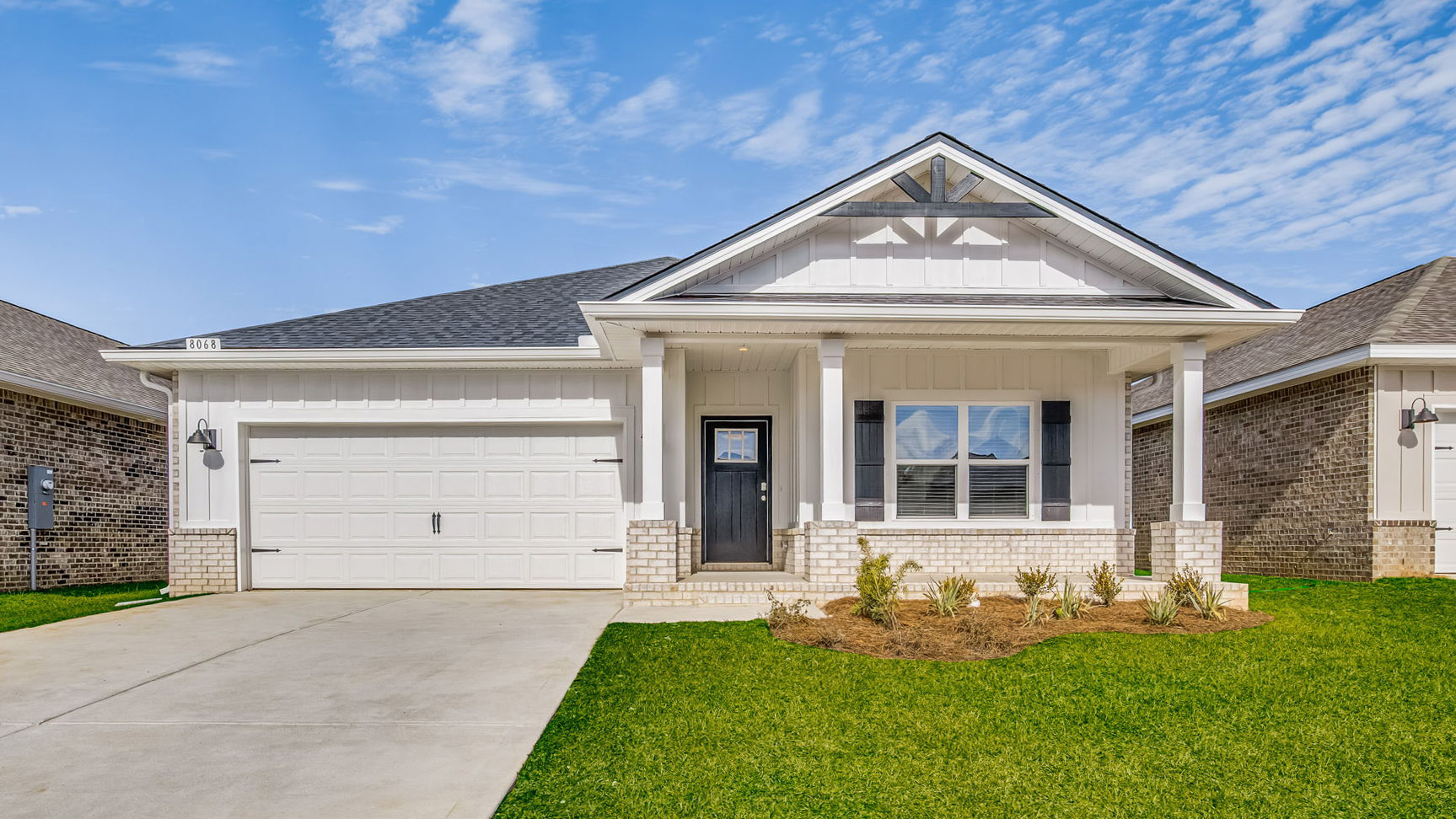 The Beau D5 with brick exterior