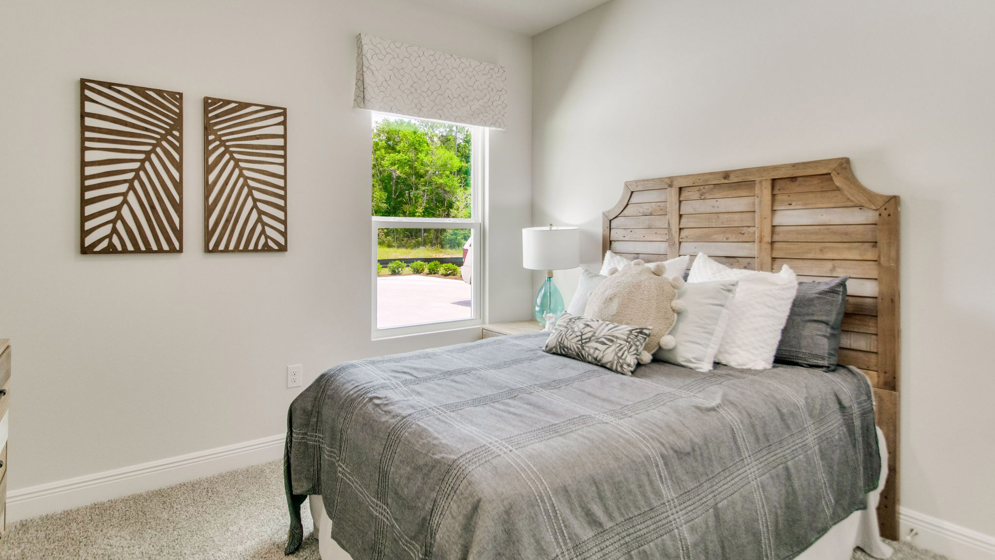 The Beau floorplan guest bedroom two with window view