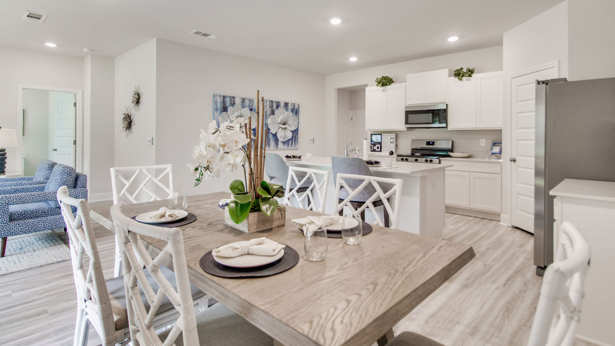 The Beau floorplan dining room and kitchen space