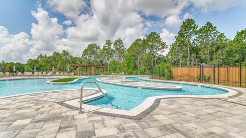 The Blackwater Reserve community pool with lazy river