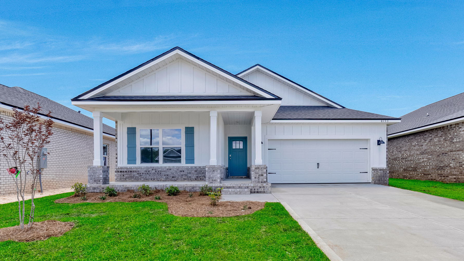 The Creekside C5 with brick and Hardie exterior