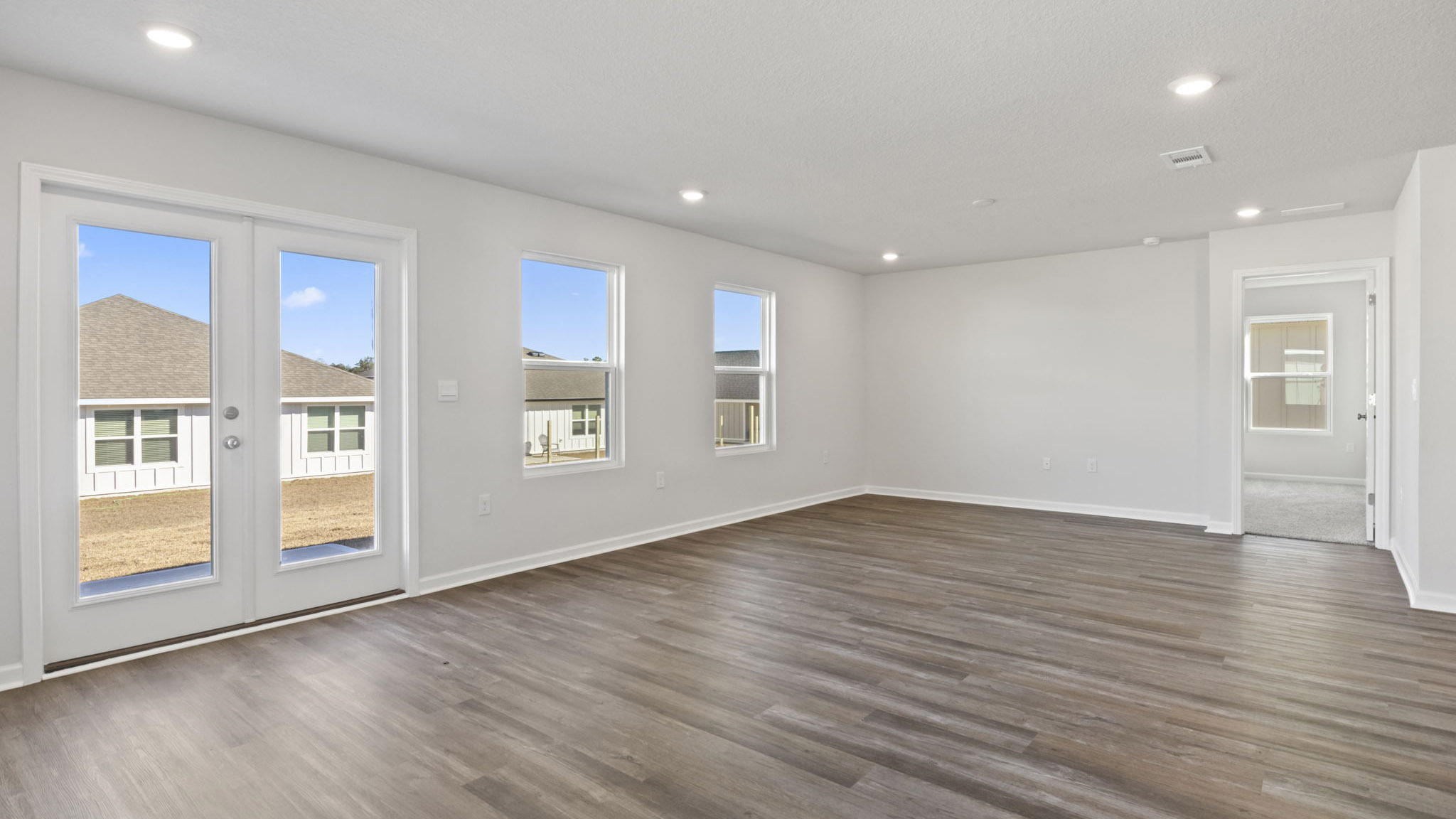 The Walker Floorplan living room with natural light