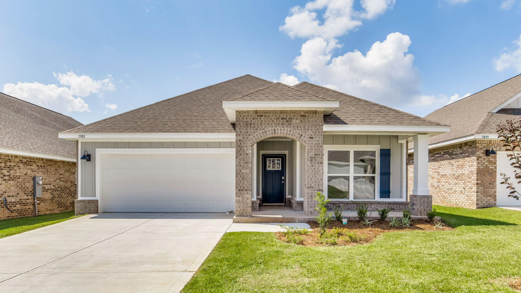 The Lamar C5 with brick exterior