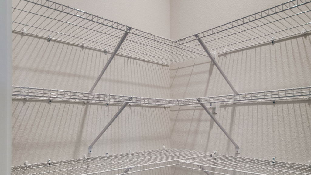 The Lamar pantry with wire shelving