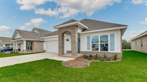 The Rhett C5 with brick exterior at Marlin Place