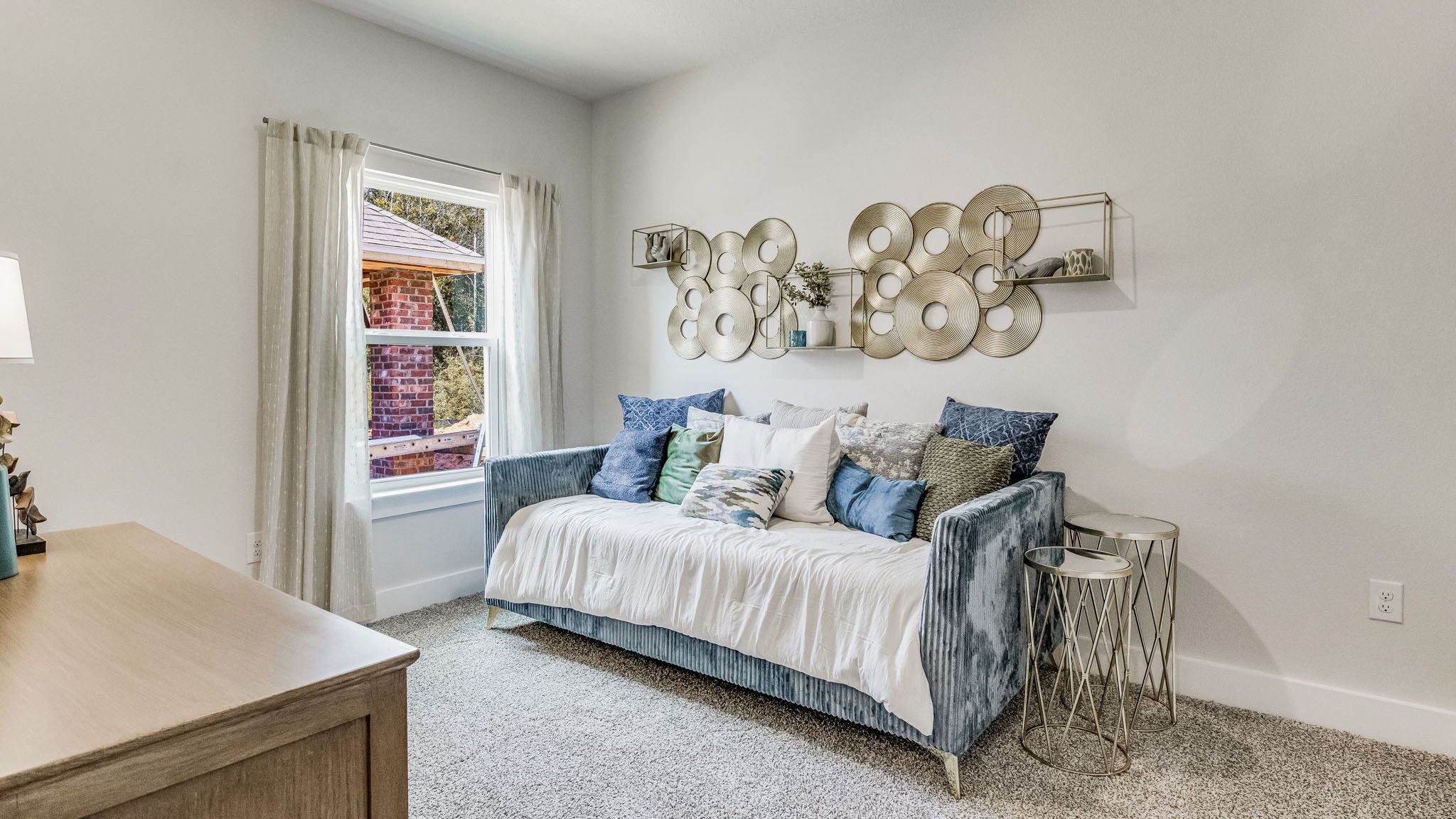 The Riverside floorplan guest bedroom three with one window