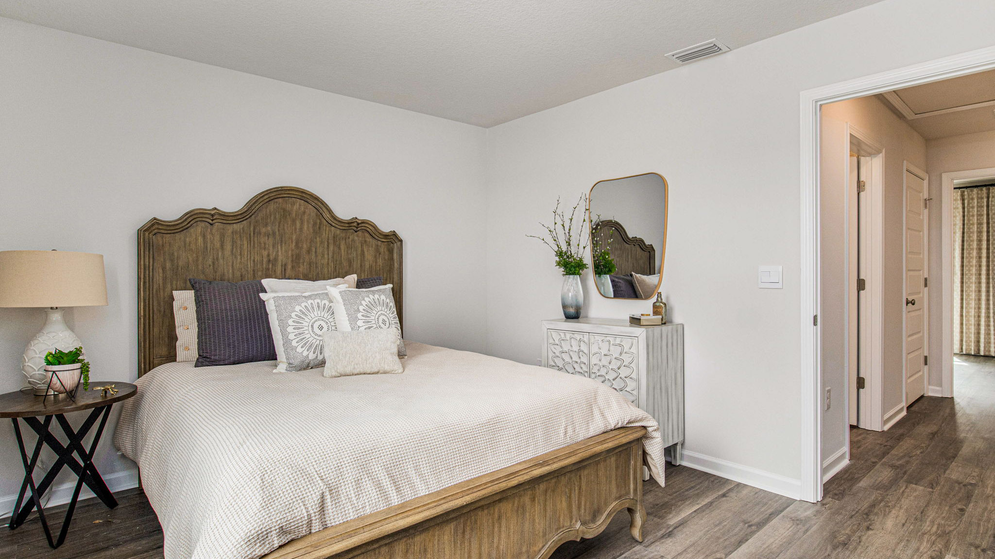 The Allanton guest bedroom with window view