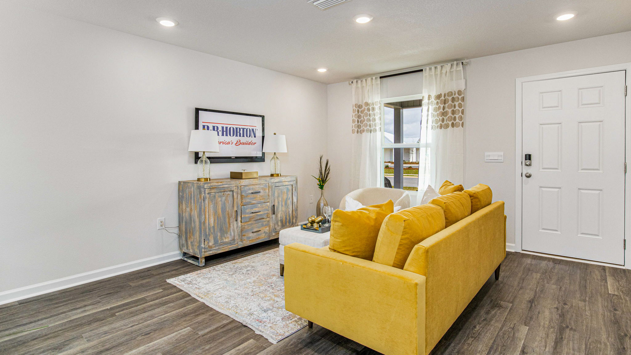 The Allanton floorplan living room with window