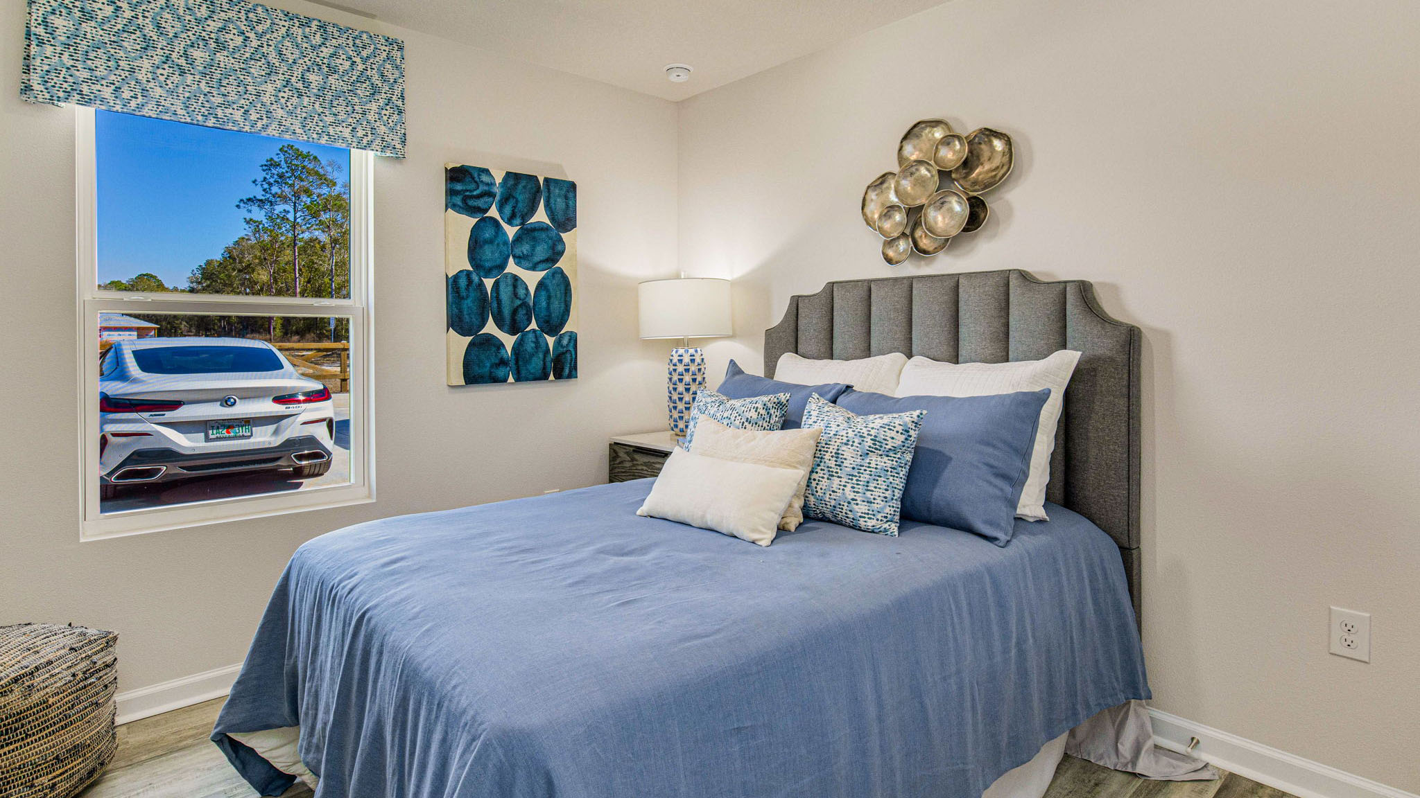 The Callaway floorplan guest bedroom one with window view