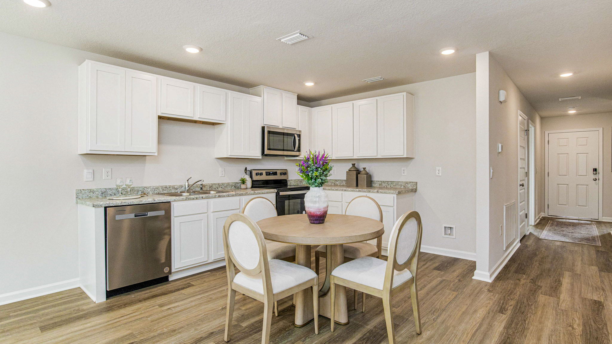 The Sullivan floorplan open concept dining and kitchen space