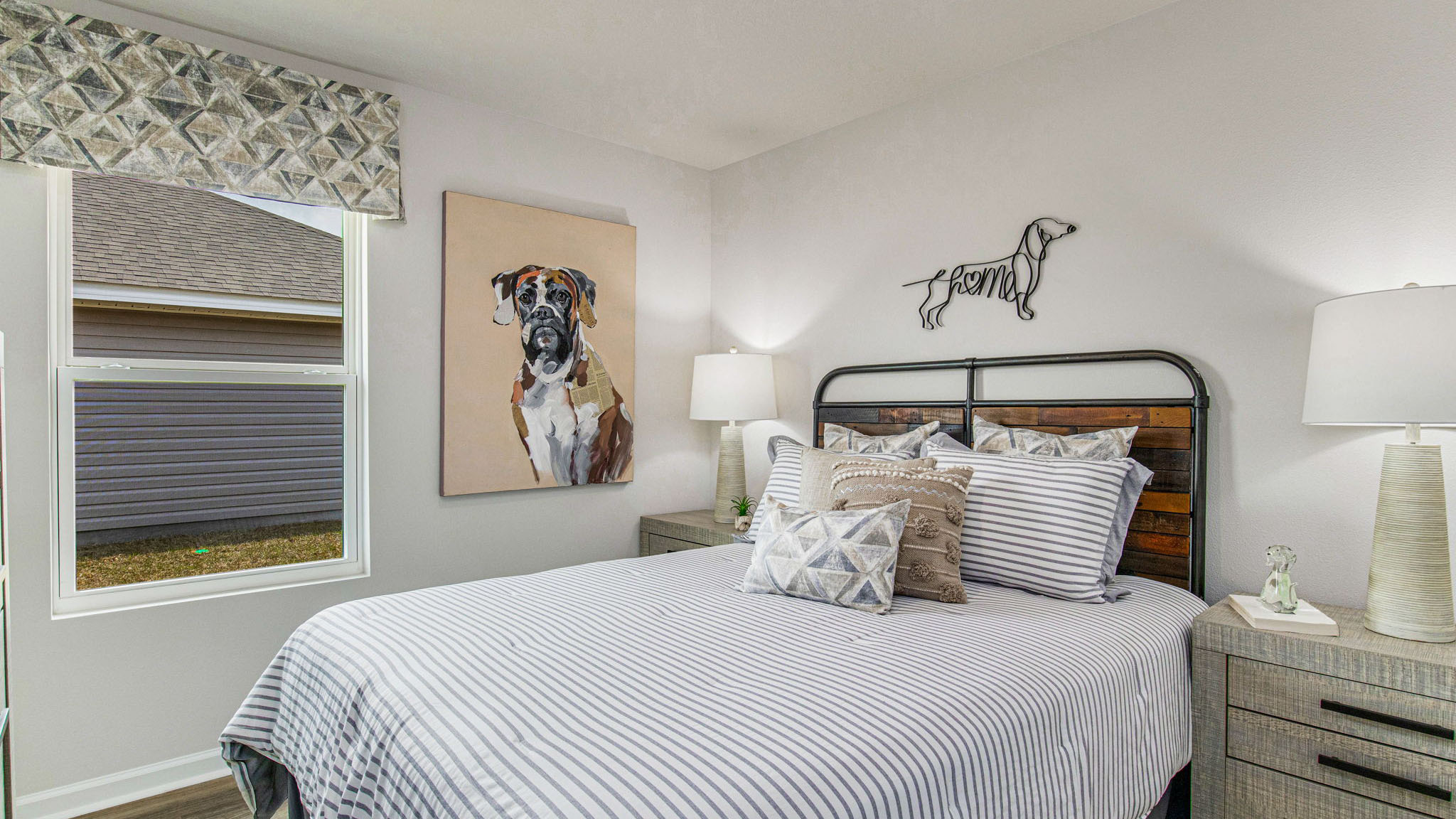 The Sullivan guest bedroom one with window view