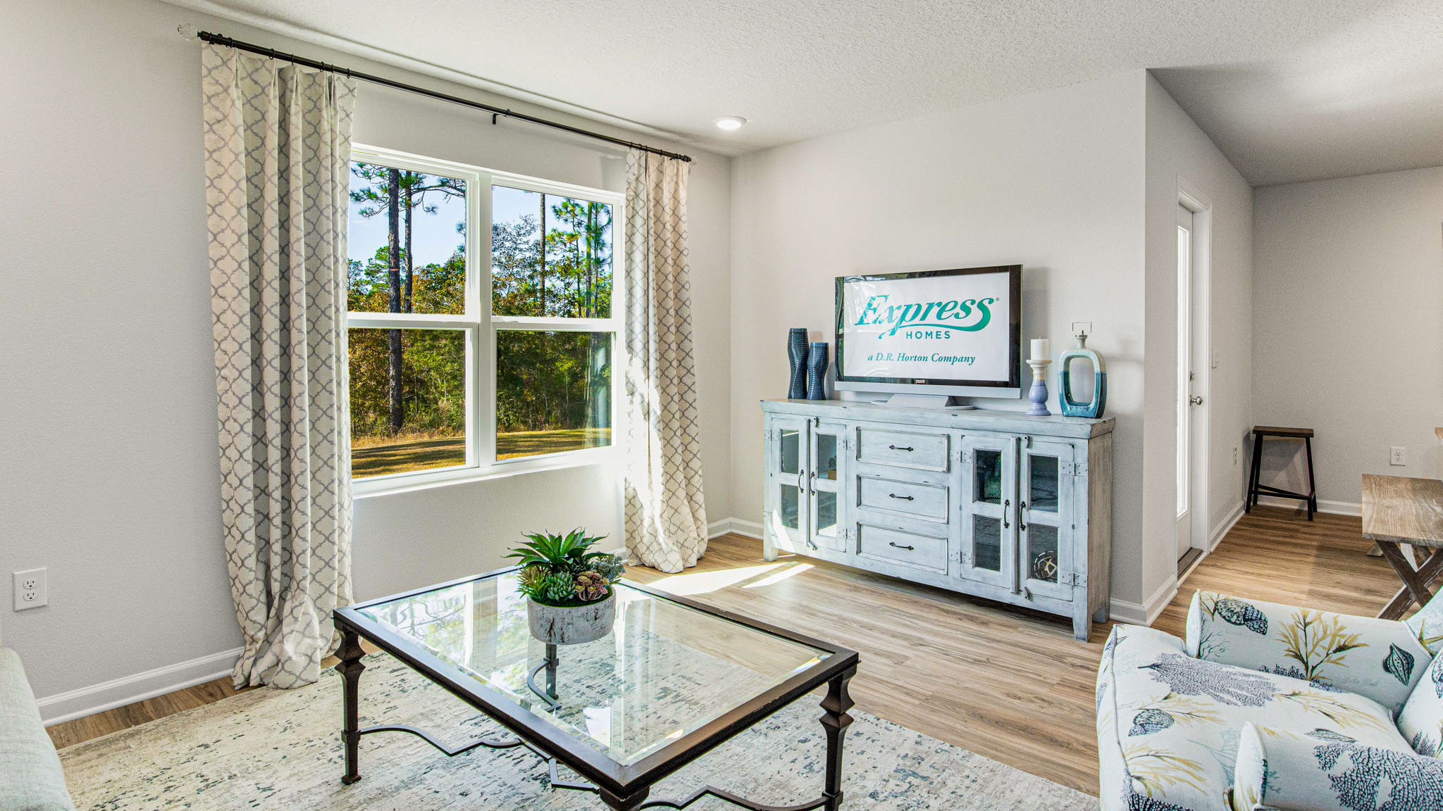 The Cali floorplan living room with large window