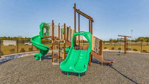 Rivers Cove Community playground with slides and swings