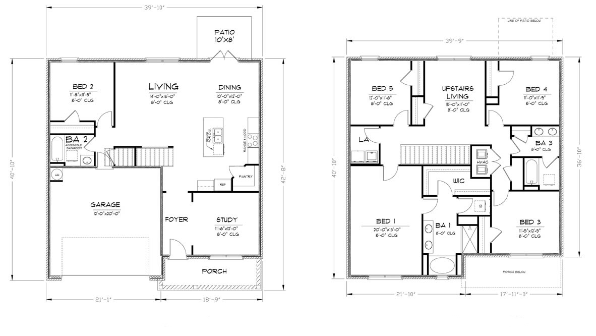 The Hayden floorplan at 336 Flounder Street