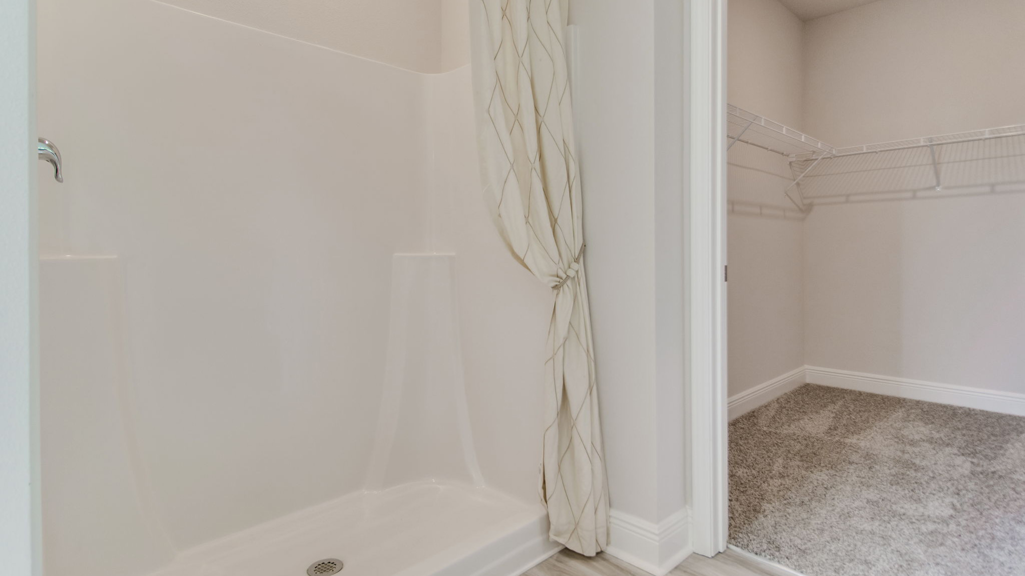 The Beau floorplan primary bathroom shower