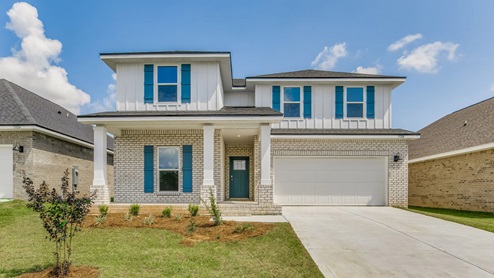 The Ozark with brick and Hardie exterior