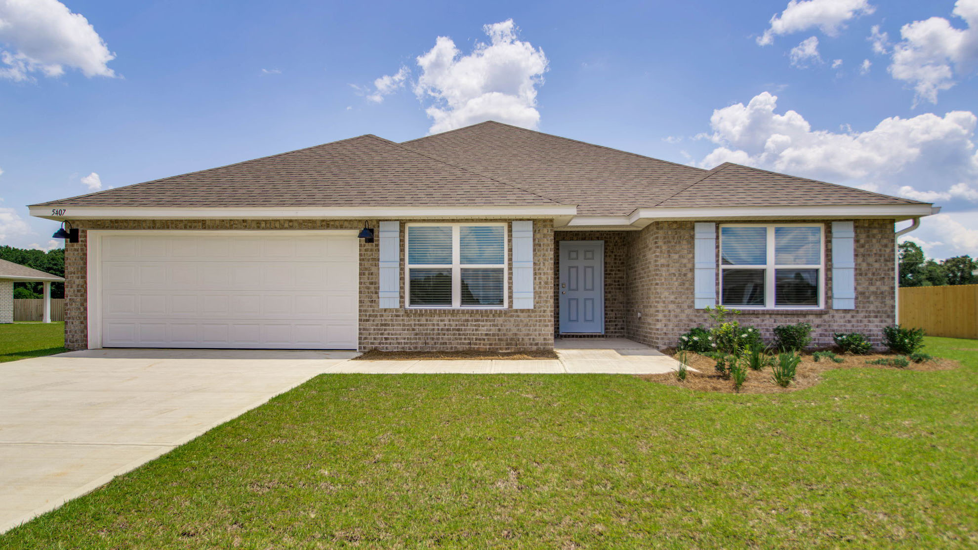 The Sawyer with brick exterior