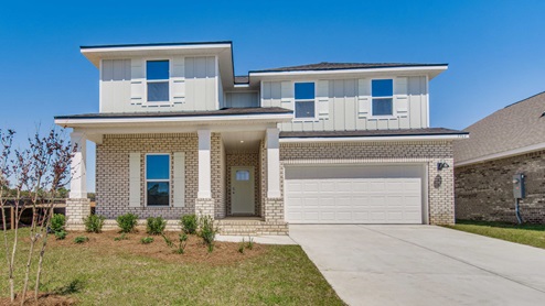 The Ozark with brick and Hardie exterior